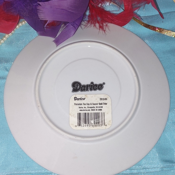 Red Hat Society Porcelain Tea Cup & Saucer Gold Trim - Picture 9 of 11